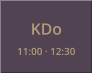 KDo 11:00 · 12:30